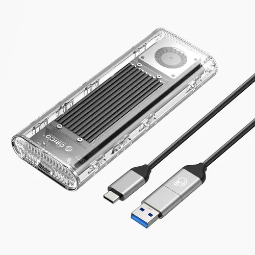 Orico външна кутия за диск Storage - Case - M.2 NVMe M key - 40Gbps, USB-A/USB-C - TCM2-U4-BK-BP - image 1