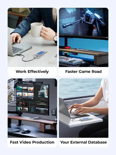 Orico външна кутия за диск Storage - Case - M.2 NVMe M key - 40Gbps, USB-A/USB-C - TCM2-U4-BK-BP - image 5