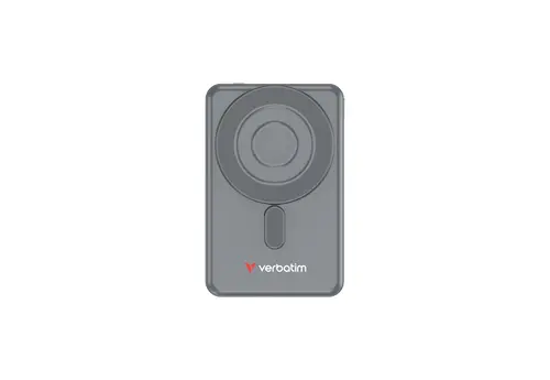 Външна батерия, Verbatim Charge 'n' Go 2C Power Bank Magnetic Wireless 5000mAh with 2 USB-C Cables & Stand Grey - image 1