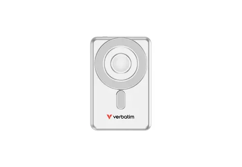 Външна батерия, Verbatim Charge 'n' Go 2C Power Bank Magnetic Wireless 5000mAh with 2 USB-C Cables & Stand Silver - image 1