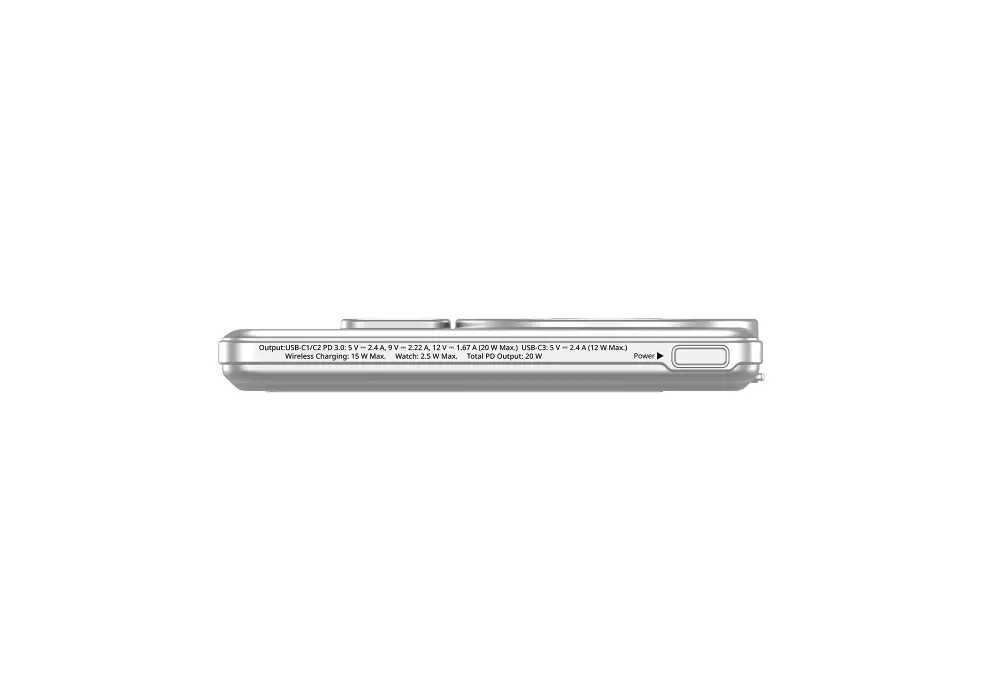 Външна батерия, Verbatim Charge 'n' Go 2C Power Bank Magnetic Wireless 5000mAh with 2 USB-C Cables & Stand Silver - image 3