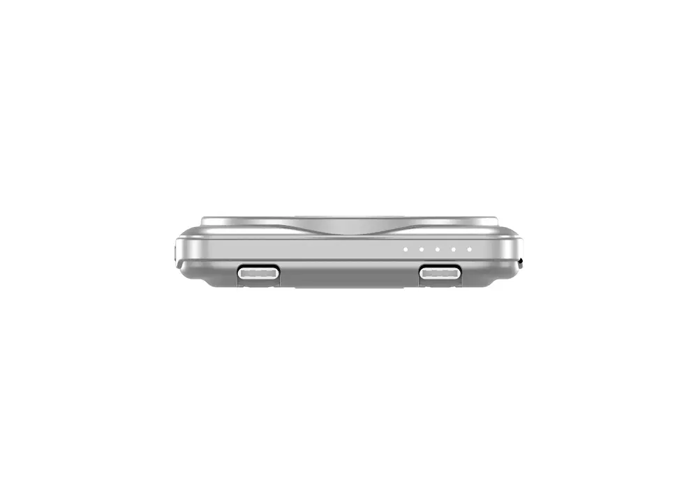 Външна батерия, Verbatim Charge 'n' Go 2C Power Bank Magnetic Wireless 5000mAh with 2 USB-C Cables & Stand Silver - image 4