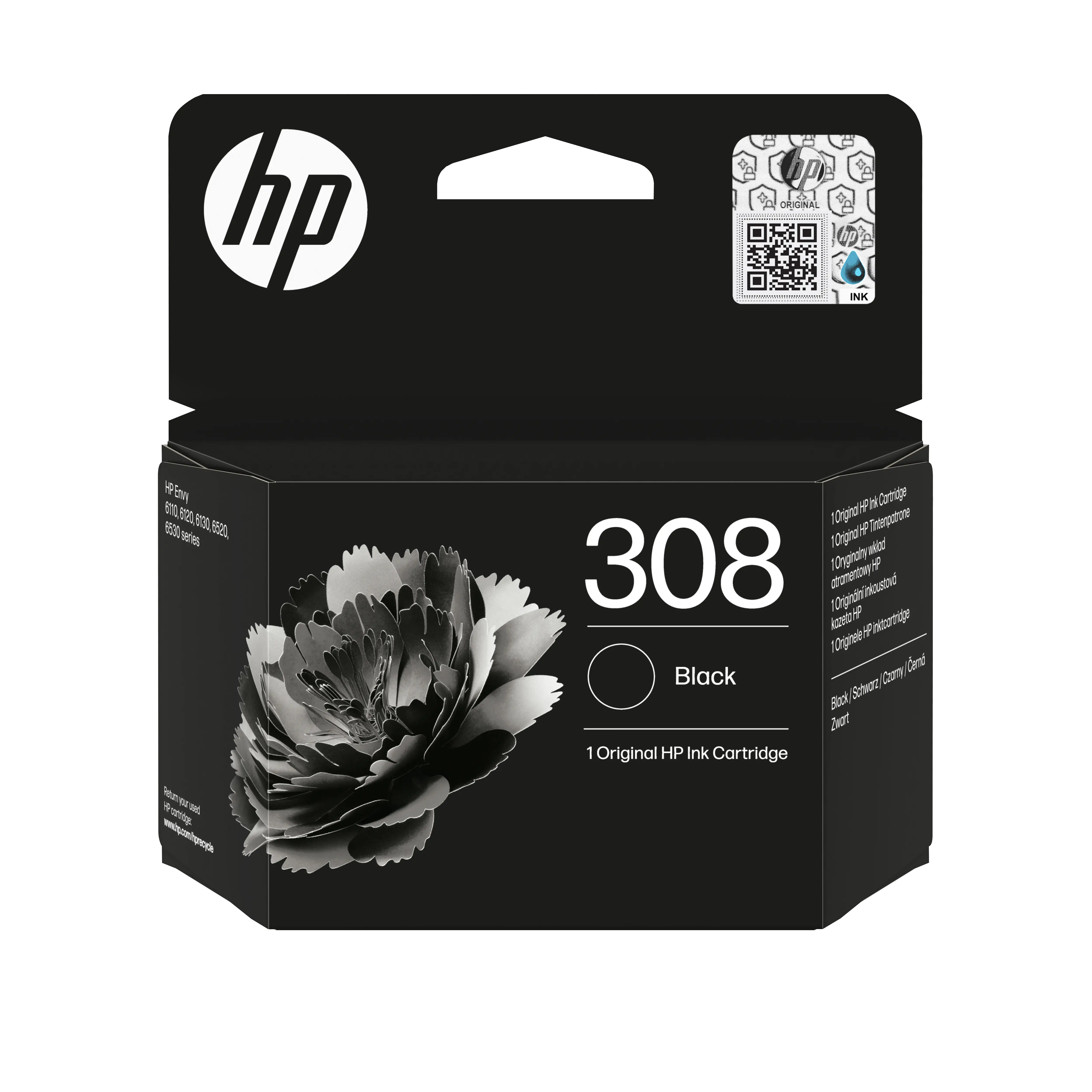 Консуматив, HP 308 Black Original Ink Cartridge