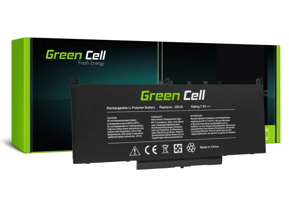 Батерия за лаптоп Dell Latitude E7270 E7470 J60J5 7,6V 5800mAh GREEN CELL