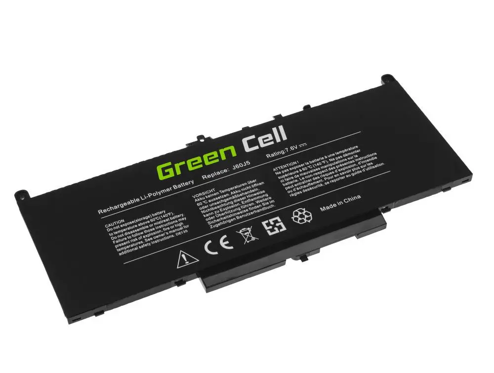 Батерия за лаптоп Dell Latitude E7270 E7470 J60J5 7,6V 5800mAh GREEN CELL - image 1