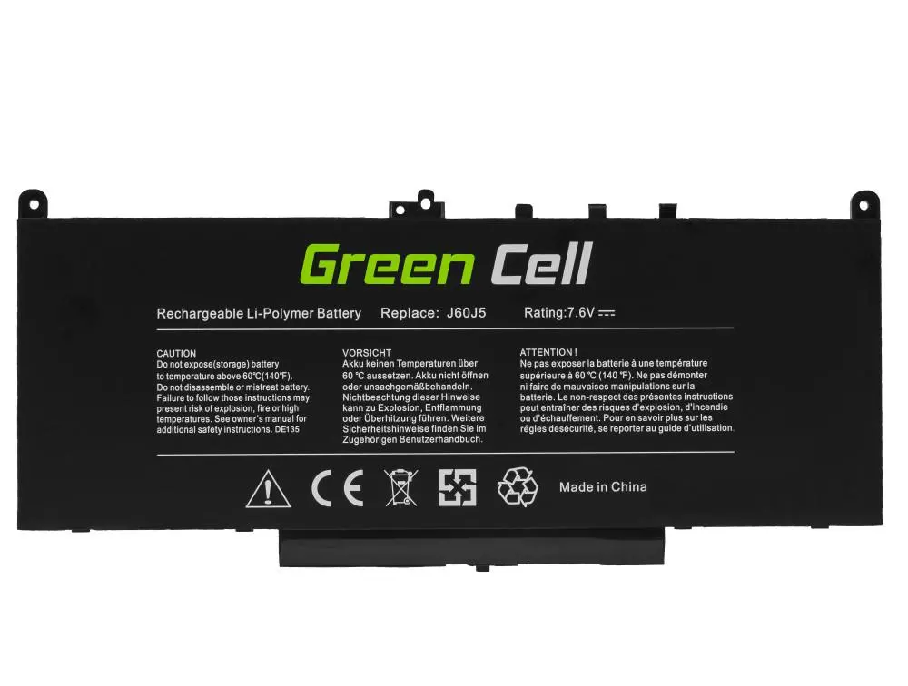 Батерия за лаптоп Dell Latitude E7270 E7470 J60J5 7,6V 5800mAh GREEN CELL - image 2
