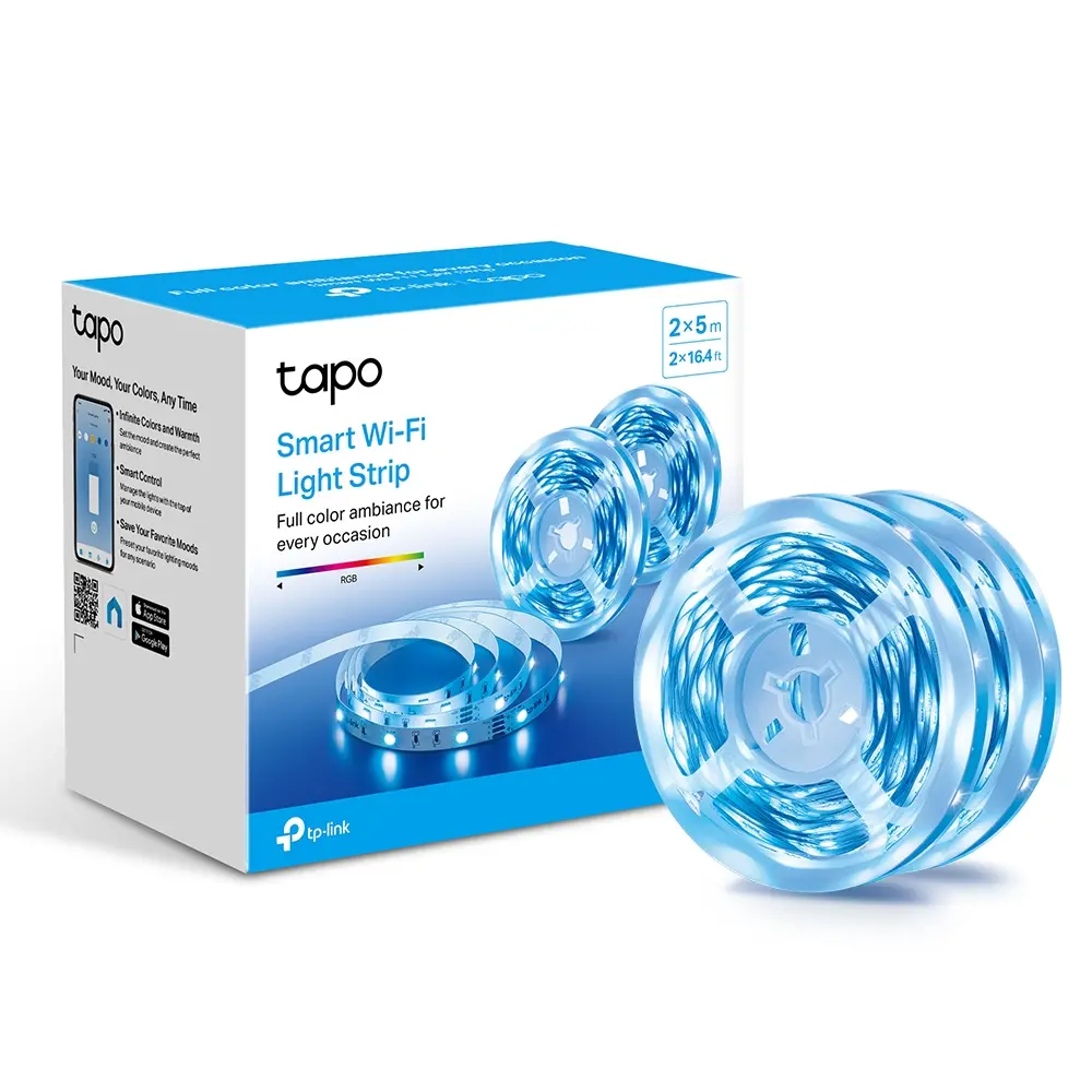 LED лента TP-Link Tapo L900-10, WiFi, 2x 5м., 13.5W, многоцветна - image 3