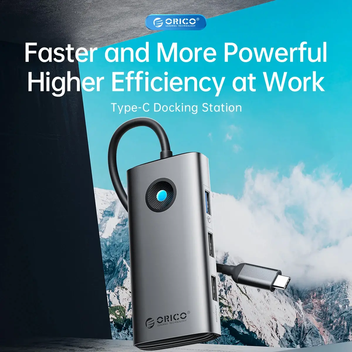 Orico докинг станция Docking Station Type-C - PW11-6P25R-GY-BP - HDMI, USB-A x 3, PD100W x 1, LAN (2.5Gbps) - image 13