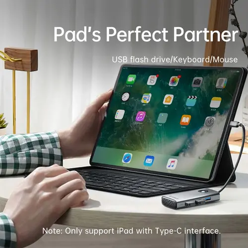 Orico докинг станция Docking Station Type-C - PW11-6P25R-GY-BP - HDMI, USB-A x 3, PD100W x 1, LAN (2.5Gbps) - image 15