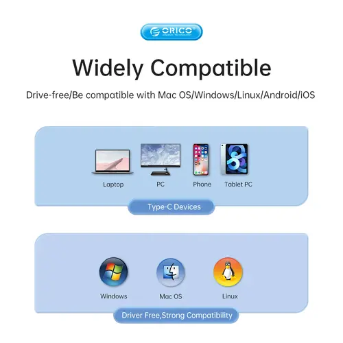 Orico докинг станция Docking Station Type-C - DM-10P-BK-BP - HDMI, USB-C, USB-A x 4, PD100W x 1, LAN (1Gbps), SD/TF - image 13