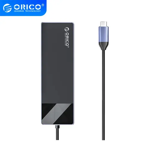 Orico докинг станция Docking Station Type-C - DM-10P-BK-BP - HDMI, USB-C, USB-A x 4, PD100W x 1, LAN (1Gbps), SD/TF - image 1