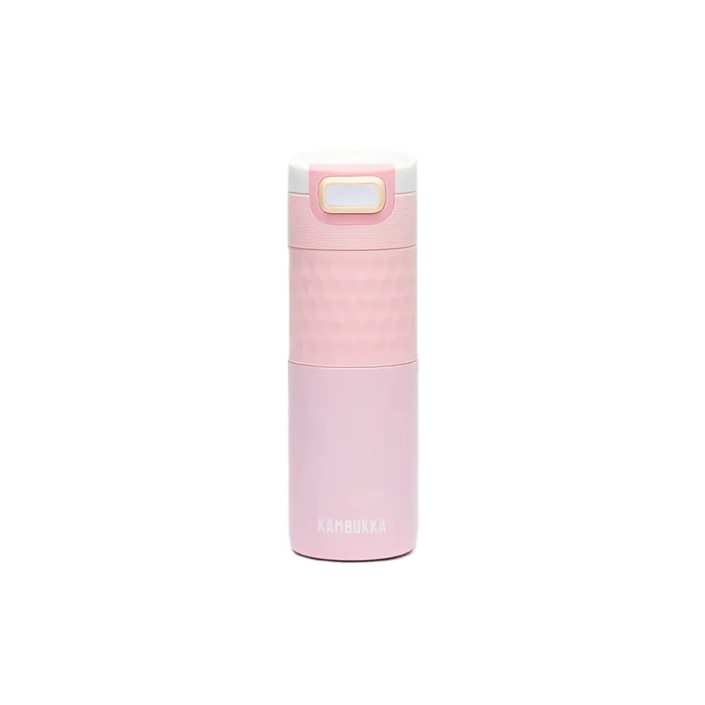 Термочаша от неръждаема стомана Kambukka Etna Grip с термокапак 3 в 1 Snapclean®, 500 мл, Pink Aura