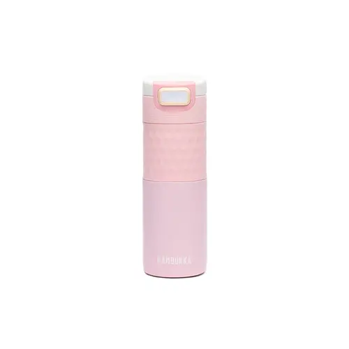 Термочаша ​от неръждаема стомана Kambukka Etna Grip с термокапак 3 в 1 Snapclean®, 500 мл, Pink Aura