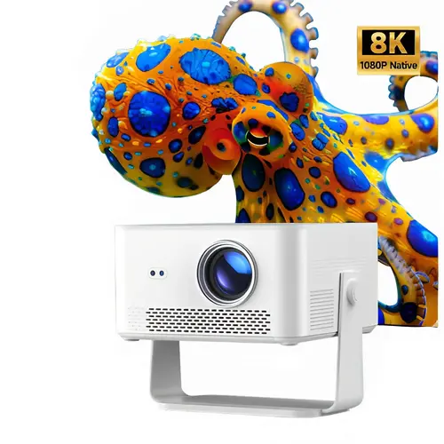 MagCubic proiector multimedia portabil Portable Multimedia Projector HY450MAX - 8K, Android 14, Wi-Fi 6, Bluetooth 5.4 - 2