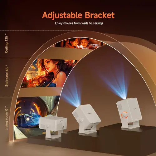 MagCubic преносим мултимедиен проектор Portable Multimedia Projector HY450MAX - 8K, Android 14, Wi-Fi 6, Bluetooth 5.4 - image 7