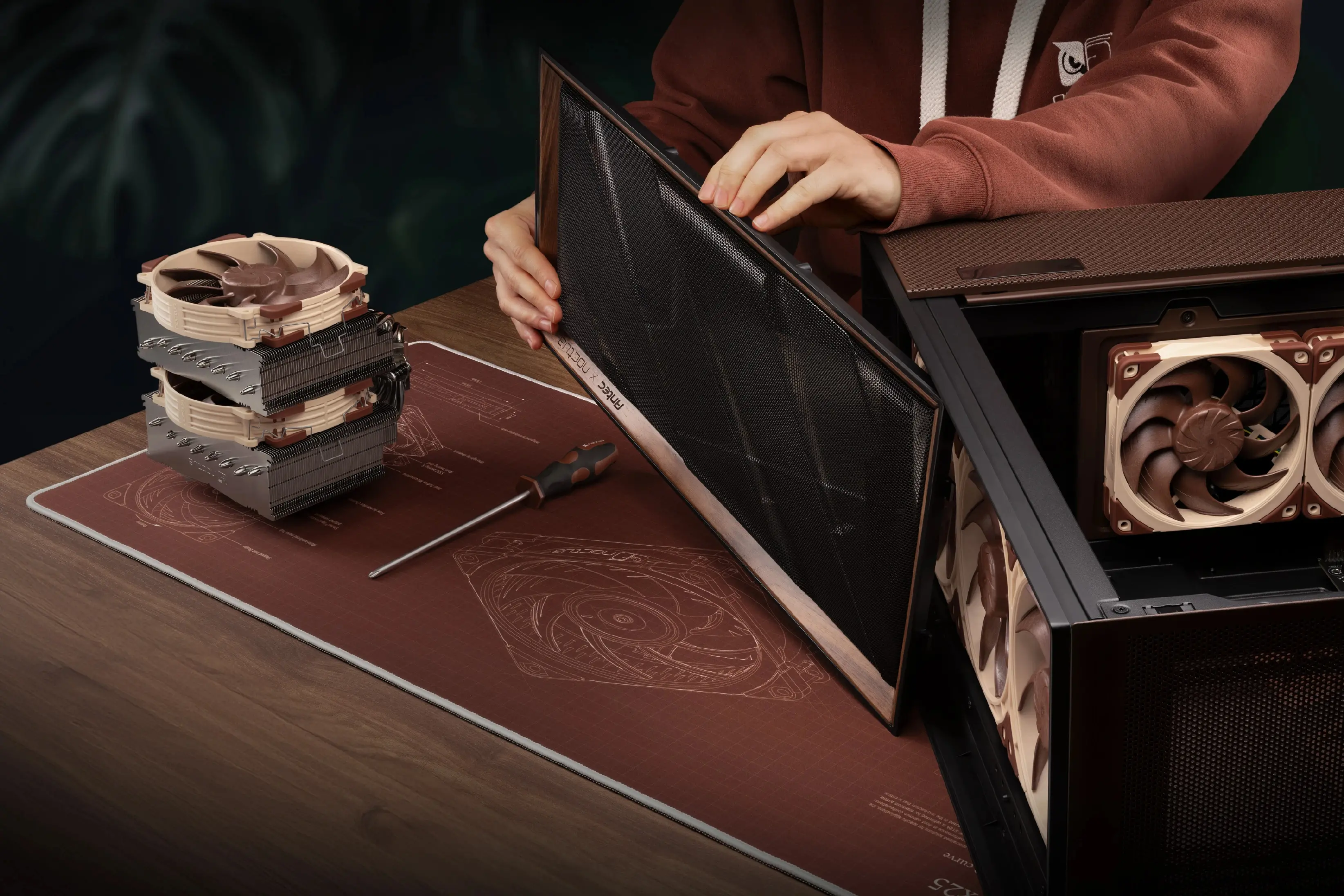 Noctua κουτί Case E-ATX - Antec Flux Pro Noctua Edition - image 14