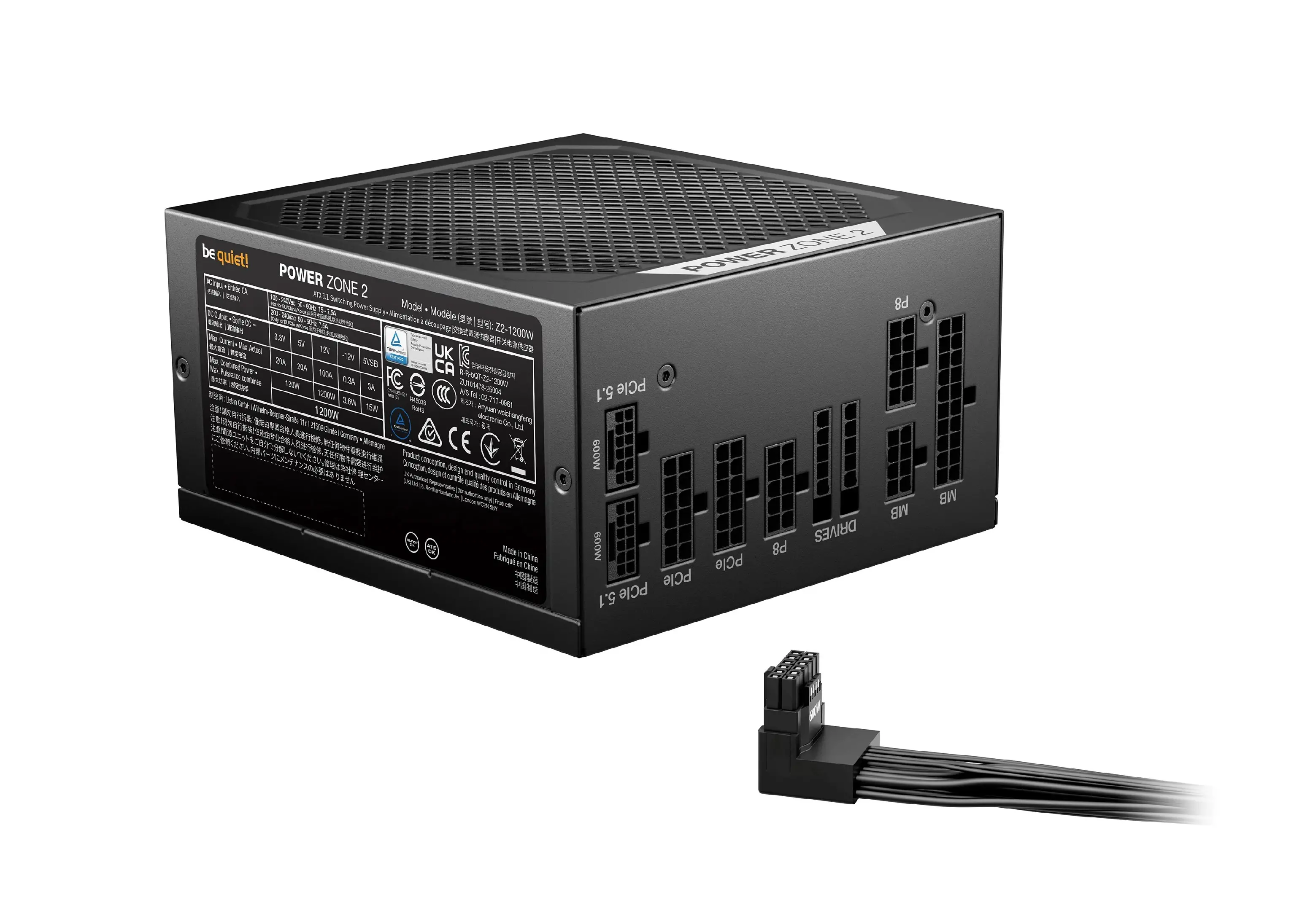 be quiet! τροφοδοτικό PSU ATX 3.1 Platinum - POWER ZONE 2 1200W - image 1