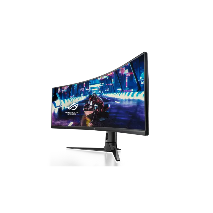 Монитор, Asus ROG STRIX Curved XG49VQ, 49" DFHD (3840x1080) Gaming monitor, VA, up to 144Hz, 125% sRGB, DP, HDMI, USB3.0, FreeSync 2 HDR, DisplayHDR400, AuraSync, Red+Dark Gray - image 3