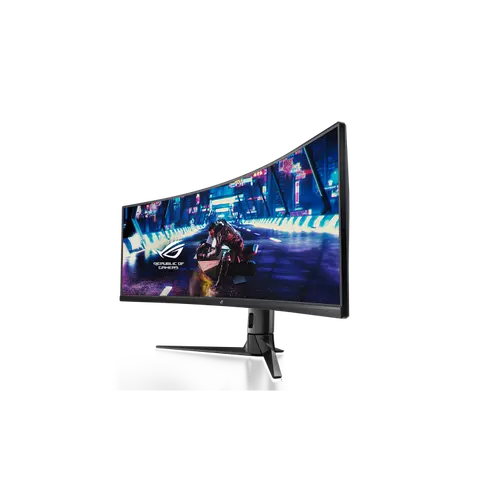 Монитор, Asus ROG STRIX Curved XG49VQ, 49" DFHD (3840x1080) Gaming monitor, VA, up to 144Hz, 125% sRGB, DP, HDMI, USB3.0, FreeSync 2 HDR, DisplayHDR400, AuraSync, Red+Dark Gray - image 3