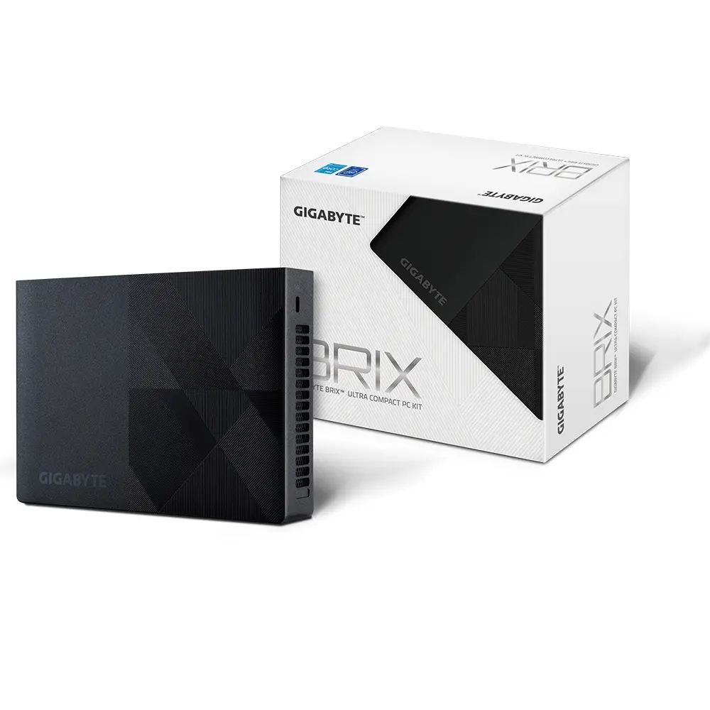 Настолен компютър Gigabyte Brix Intel Processor N200, 1 x SO-DIMM DDR4, 1 x M.2 SSD + WiFi 6