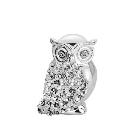 Бухалче сребърно - 7 см