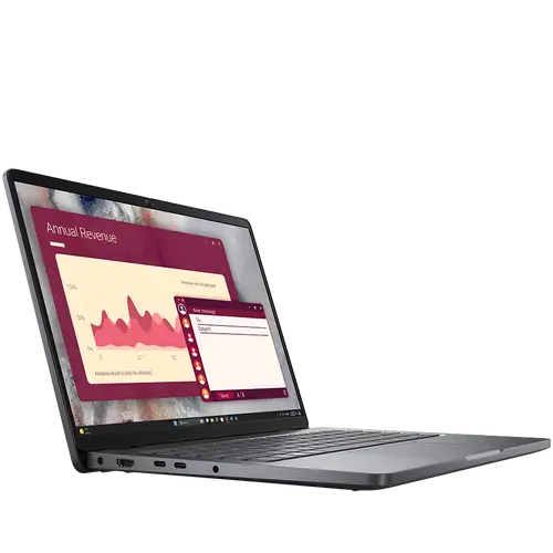 Dell Pro 14 (PC14250), Intel Core 5 120U(10C, 12T, 12MB, up to 5.0GHz), 14.0" FHD+(1920x1200) Non-Touch, 16GB(1x16GB) DDR5, 512GB M.2 SSD, Integrated Graphics, WiFi+BT, IR Cam+Mic, BG Backlit KBD, FPR, Ubuntu, 3Y ProSupport - image 1