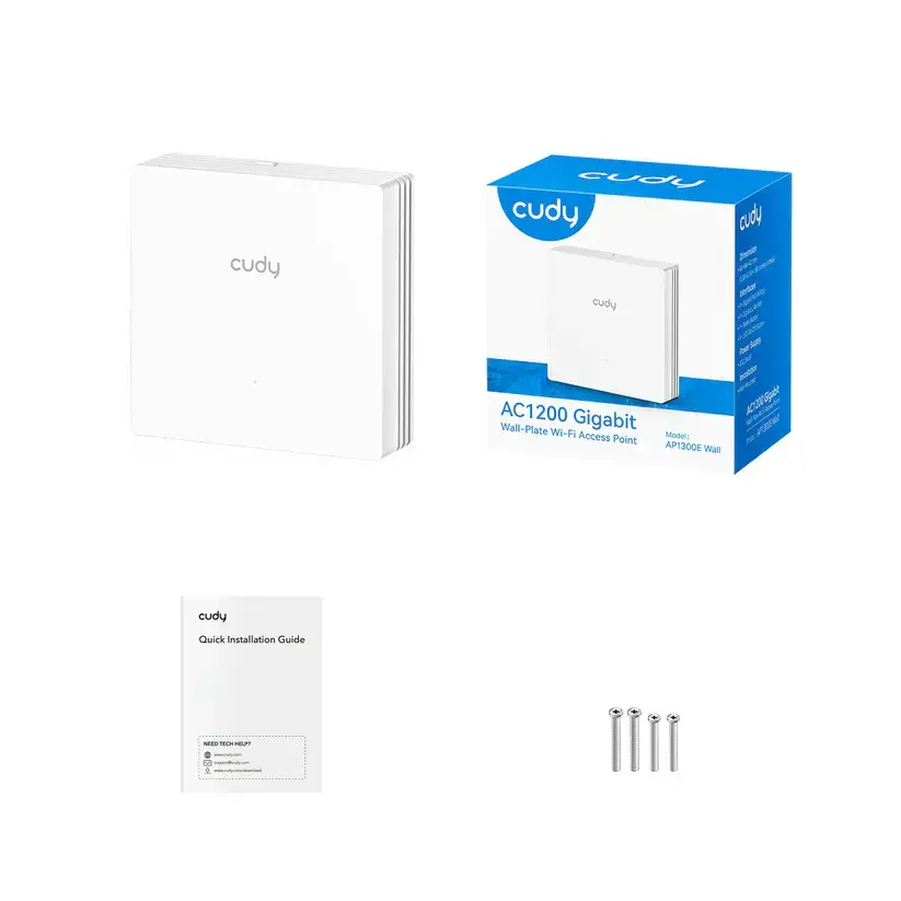 Безжична точка за достъп Cudy AP1300E Wall, AC1200 - image 3
