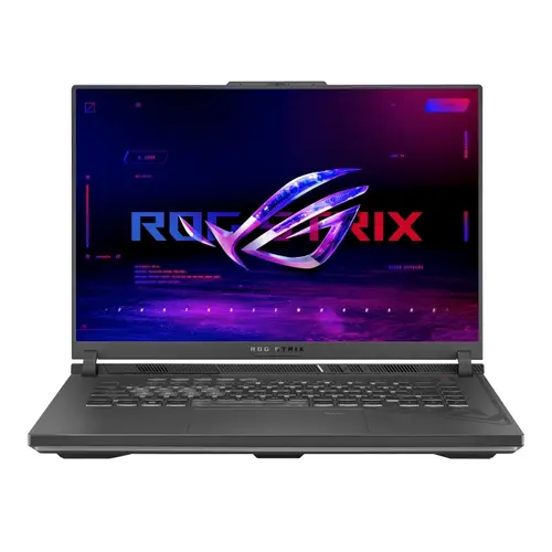 Лаптоп, Asus Strix G16 G614PM-RV160,Ryzen 9 8940HX 2.4GHz (80MB Cache, up to 5.3GHz, 16 cores, 32 Threads)16.0  WUXGA 1920X1200 16:10 Bend+300nits Anti-Glare sRGB 100% Wide View,165Hz,DDR5 32GB ( 16GB DDR5-5200 SO-DIMM *2 ) ,1TB G4 , RTX 5060  8GB,Wi-Fi 6E No OS