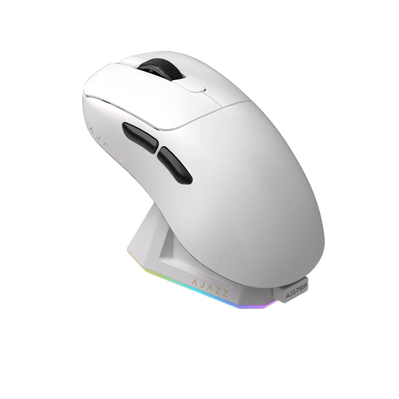 Ajazz професионална геймърска мишка AJ179 PRO - Wireless Gaming Mouse - 8K, Magnetic Charging Dock, White - image 1