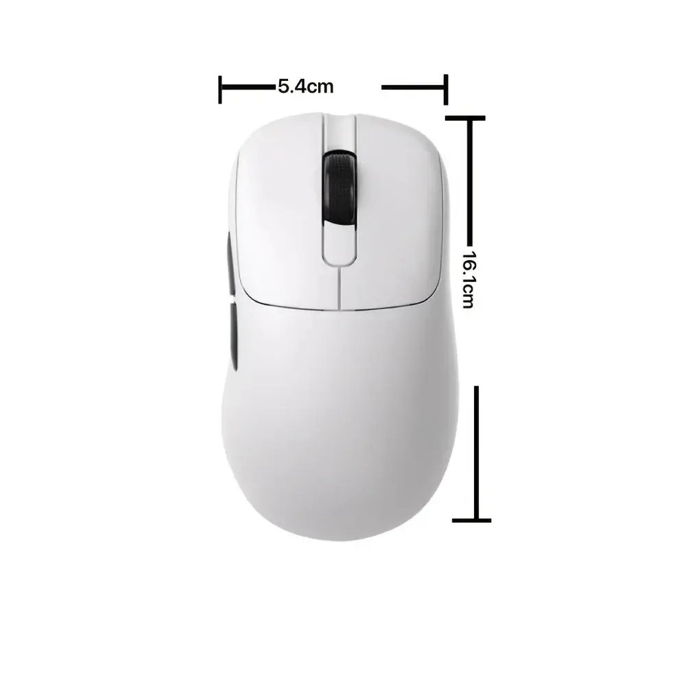 Ajazz професионална геймърска мишка AJ179 APEX - Wireless Gaming Mouse - 8K, Magnetic Charging Dock, White - image 1
