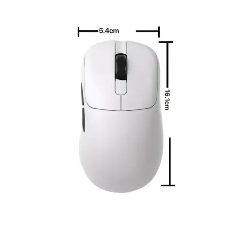 Ajazz професионална геймърска мишка AJ179 APEX - Wireless Gaming Mouse - 8K, Magnetic Charging Dock, White - image 1