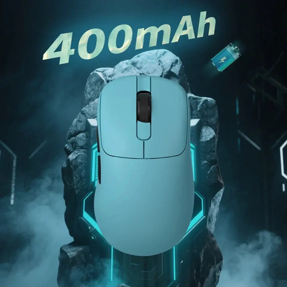 Ajazz професионална геймърска мишка AJ179 APEX - Wireless Gaming Mouse - 8K, Magnetic Charging Dock, Black - image 10