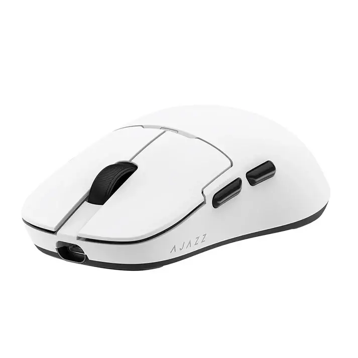 Ajazz професионална геймърска мишка AJ159P MC - Wireless Gaming Mouse - 1K, Magnetic Charging Dock, White - image 1