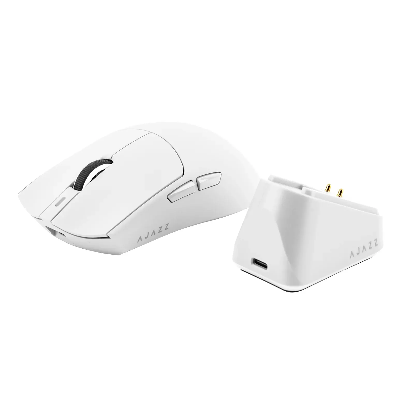 Ajazz професионална геймърска мишка AJ139P V3 MC - Wireless Gaming Mouse - 1K, Magnetic Charging Dock, White - image 5