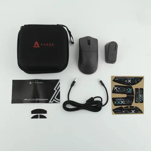 Ajazz професионална геймърска мишка AJ139P V3 MC - Wireless Gaming Mouse - 1K, Magnetic Charging Dock, Black - image 15