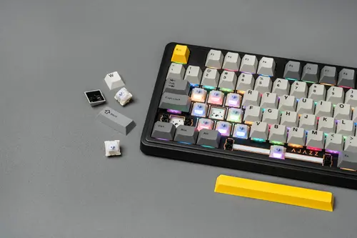 Ajazz геймърска механична клавиатура Wireless Gaming Mechanical Keyboard AK980 V2 - Maillard Switch [Linear] (English US), Purple, White - image 9