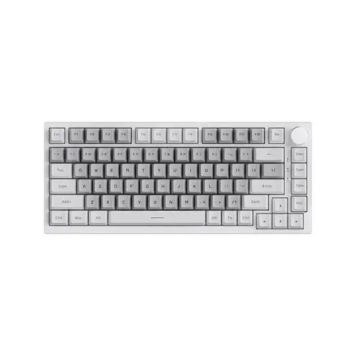 Ajazz геймърска механична клавиатура Gaming Mechanical Keyboard AK820 - Mille feuille Yellow Switches [Linear] (English US), White Gray, White Light