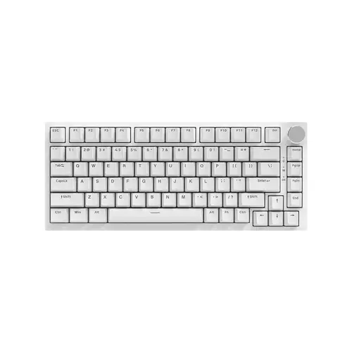 Ajazz геймърска механична клавиатура Gaming Mechanical Keyboard AK820 - Blue Switches [Tactile] (English US), White, Blue Light