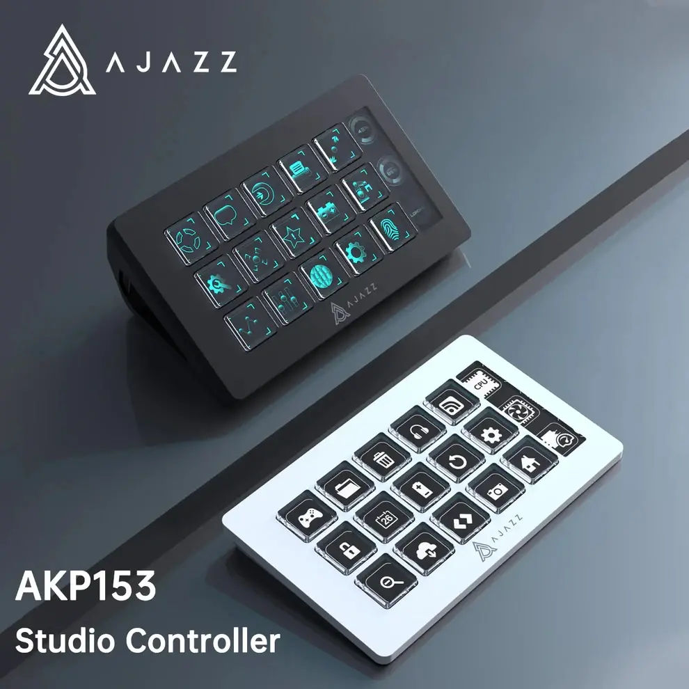 Ajazz hub/deck de streaming Streaming HUB AKP153E Negru - image 7