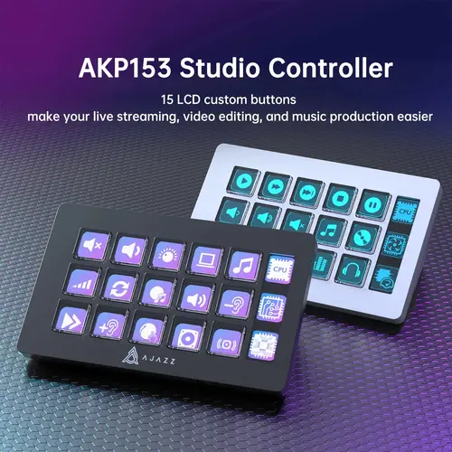 Ajazz стрийминг хъб/дек Streaming HUB AKP153E Black - image 8