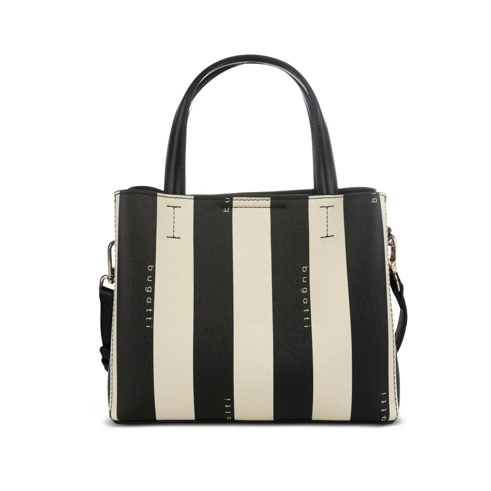 Γυναικεία τσάντα Bugatti Cleo Tote Bag Small, οικολογικό δέρμα, μαύρη