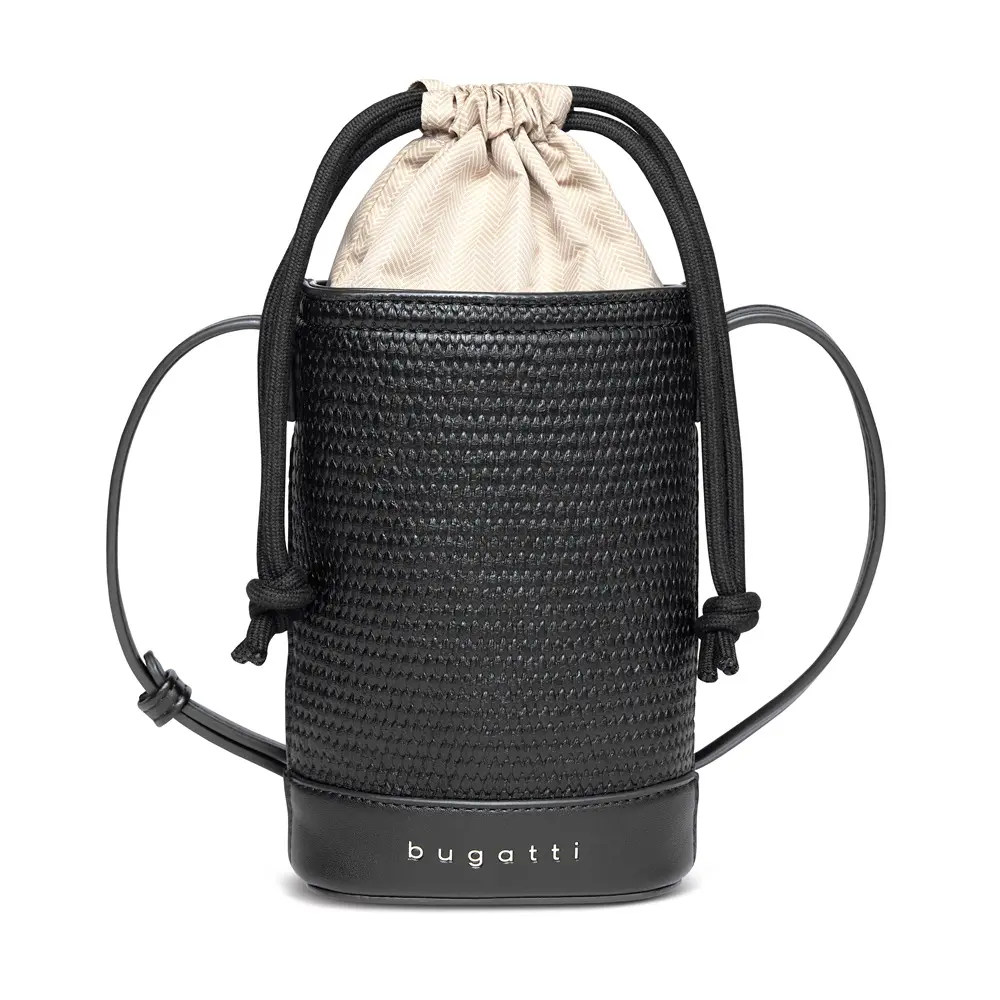 Geantă de damă Bugatti Isa Purse Bag, piele ecologică, neagră