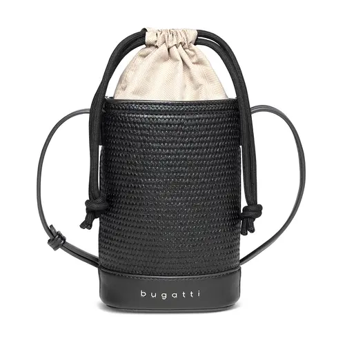 Γυναικεία τσάντα Bugatti Isa Purse Bag, οικολογικό δέρμα, μαύρη - 1