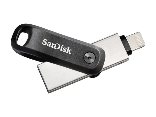 USB памет SanDisk iXpand Flash Drive Go, за Apple iPhone и iPad, USB 3.1 Gen 1, 256GB, Сребрист - image 1
