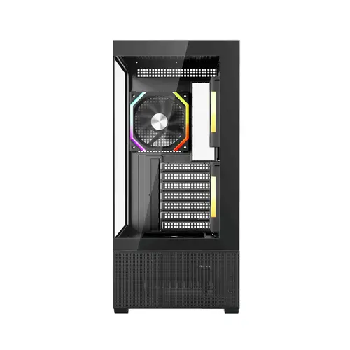 1stPlayer Кутия Case ATX - Crystal Vision CV7 Black - 5 x 120 mm included - image 1