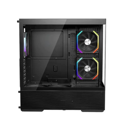 1stPlayer Кутия Case ATX - Crystal Vision CV7 Black - 5 x 120 mm included - image 3