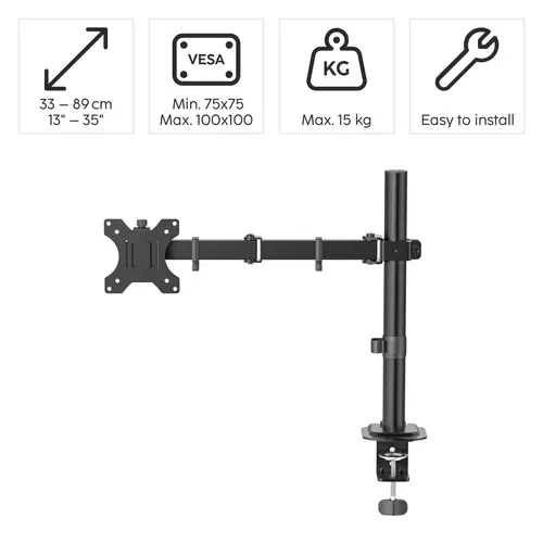 HAMA Стойка за монитор за бюро ( 13" - 35"), регулируема, 2 рамена,12кг - image 8