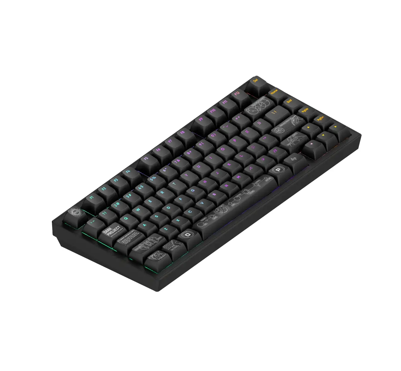 Геймърскa безжична клавиатура Dark Project ALU81A Terra Nova V2 Black RGB - image 2