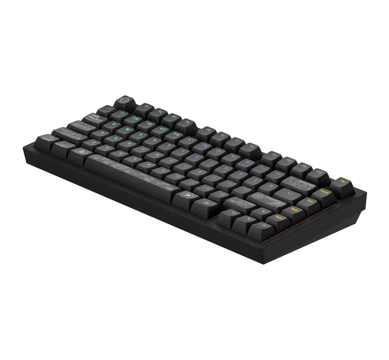 Геймърскa безжична клавиатура Dark Project ALU81A Terra Nova V2 Black RGB - image 3
