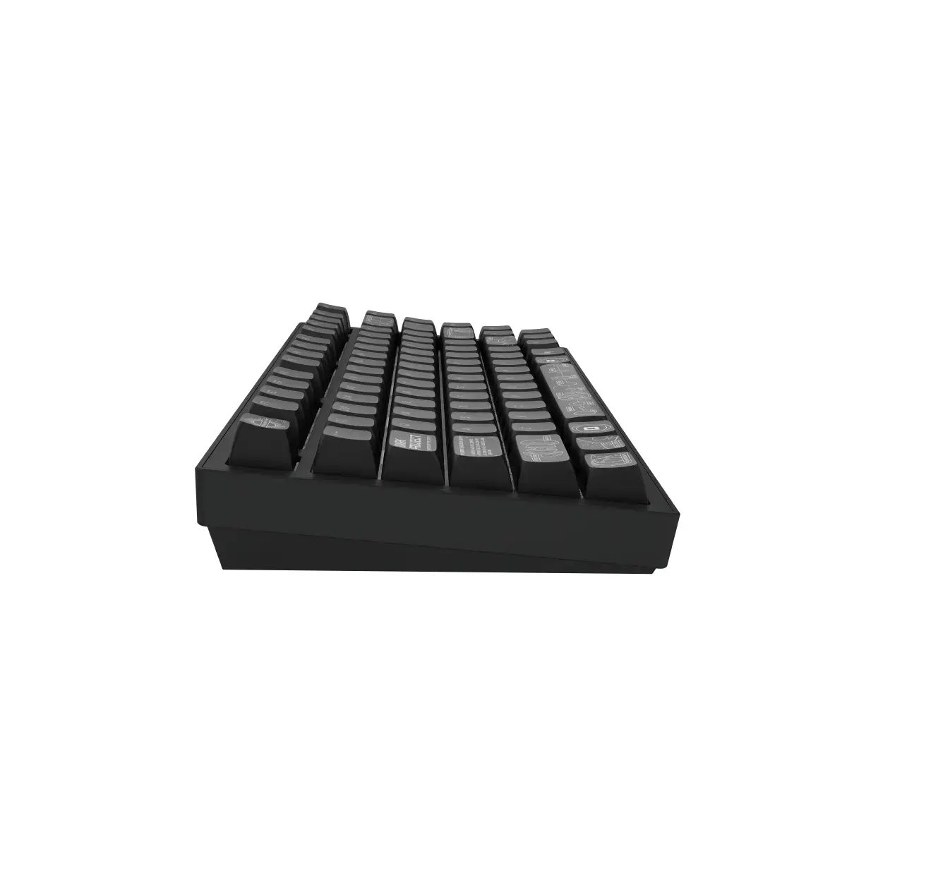 Геймърскa безжична клавиатура Dark Project ALU81A Terra Nova V2 Black RGB - image 4
